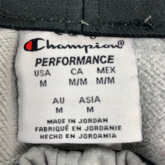 Champion Medium Shorts Athletic Slip On Gray Warm Thick Basketball - Picture 3 of 4